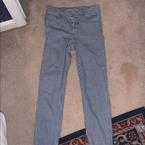 Striped jeans